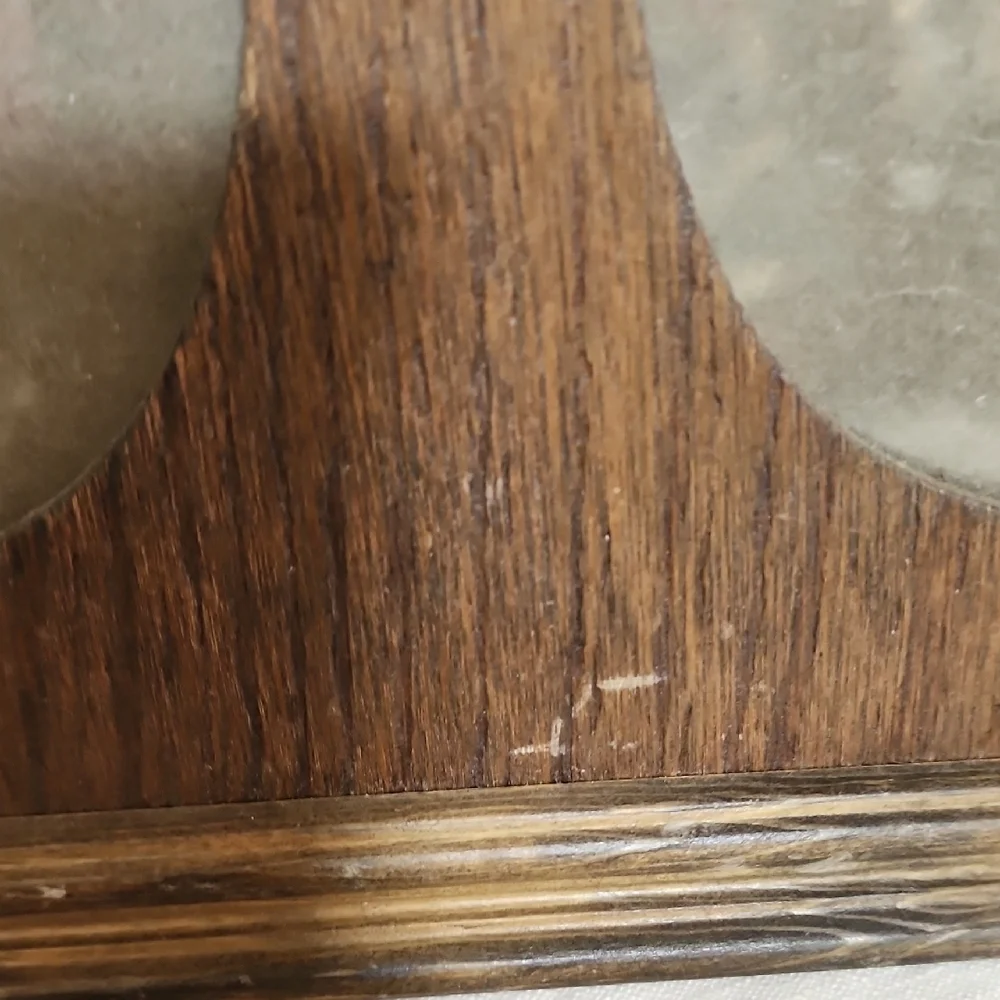 Vintage Wooden Double Oval Picture Frame